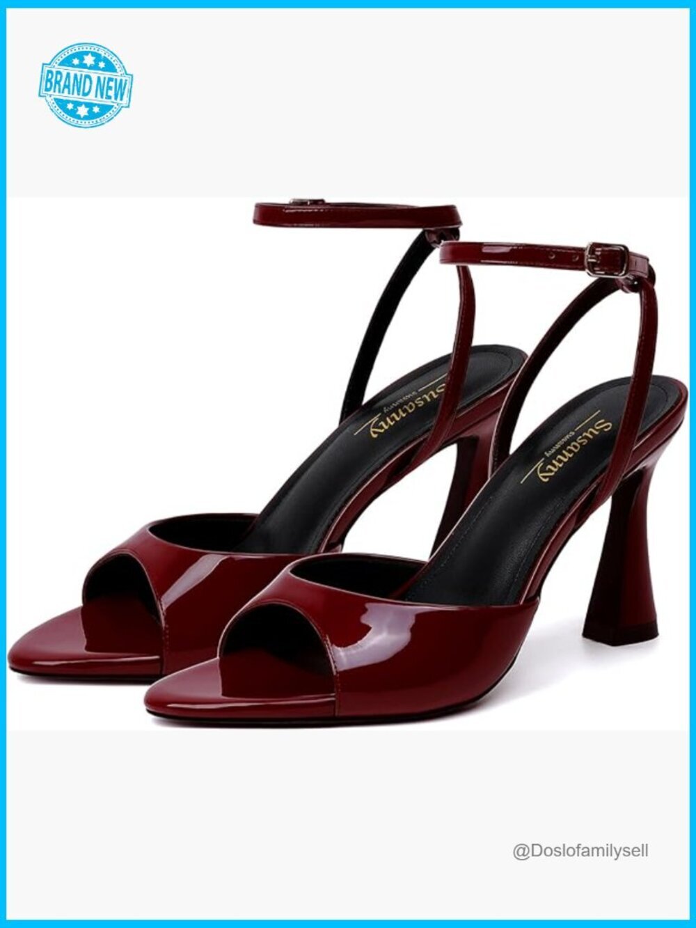 Strappy Open Toe Chunky Block Heeled Sandals Ankle Strap Kitten Stiletto Dress